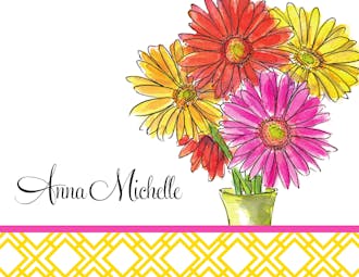 Summer Daisies Folded Note