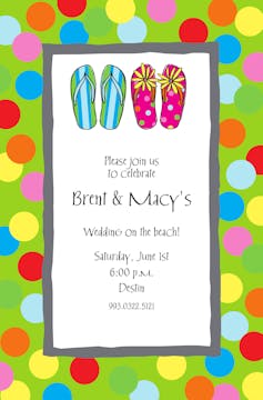 Wedding Flip Flops Invitation