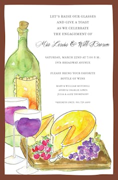 Wine & Cheese Tasting Invitation