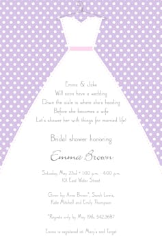 Stitched Bride Invitation