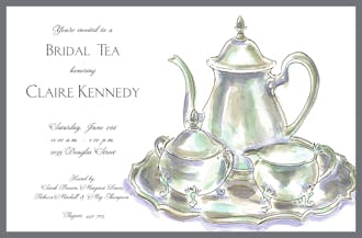 Tea Service Invitation