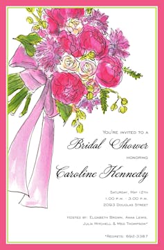 Bridal Bouquet Invitation