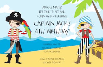 Pirate Kids Invitation