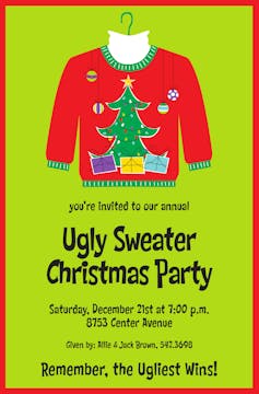 Ugly Sweater Invitation