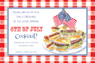 Patriotic Cookout Invitation