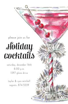 Tinsel Cocktail Invitation