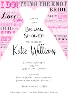 Bride Speak Invitation