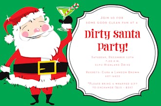 Dirty Santa Invitation