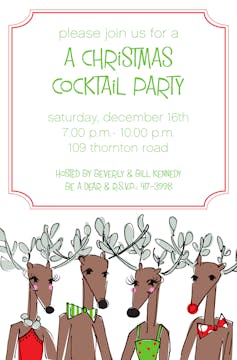 Deer Party Invitation