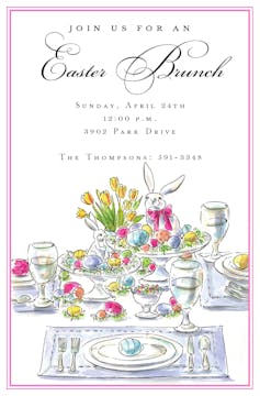 Easter Table Invitation