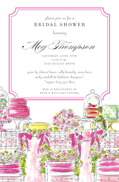 Bridal Table Invitation