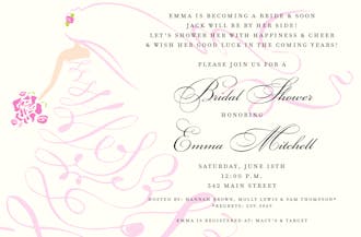 Scroll Bride Invitation