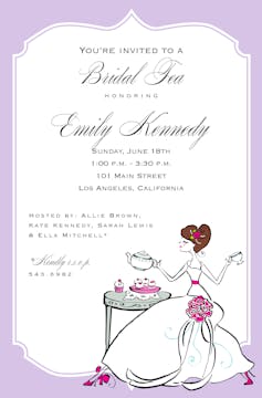 Tea Bride Invitation