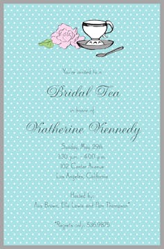 Teacup Peony Invitation