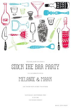 Bar Tools Invitation