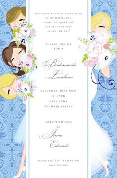Bridesmaid Sky Invitation