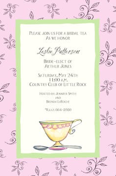 Tea Cup Invitation