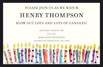 Birthday Blowout Invitation