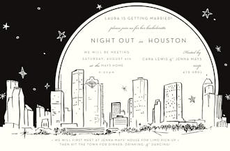 Houston Skyline Invitation