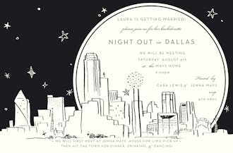 Dallas Skyline Invitation