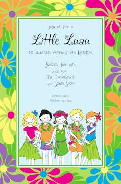 Little Luau Invitation