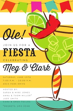 Fiesta Margarita Invitation