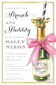 Bridal Bubbly Invitation