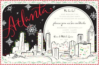 Atlanta Holiday Skyline Invitation