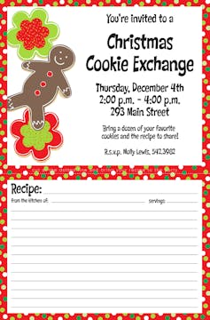 Cookie Card Invitation