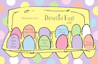 Easter Eggs Invitation