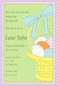 Easter Basket Invitation