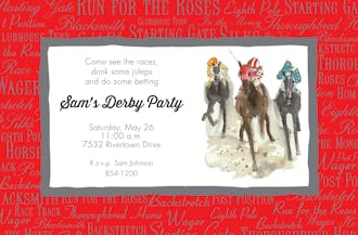 At the Races Invitation