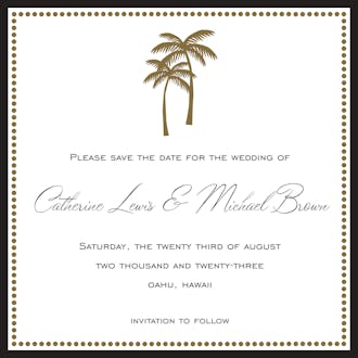Palms Invitation