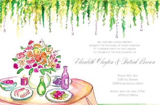 Garden Table Invitation