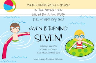 Little Splash Invitation