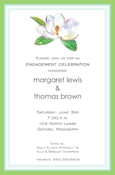 MS Magnolia Invitation