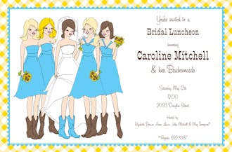 Maids In Boots Invitation