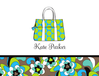 Ocean Floral Purse Folded Note