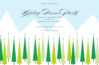 Snowy Forest Invitation