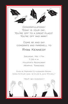 Grad Hands Invitation