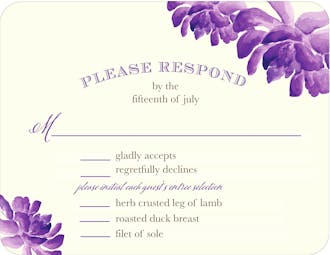 Cactus Orchids Reply Card