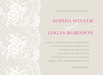Forever Lace Invitation