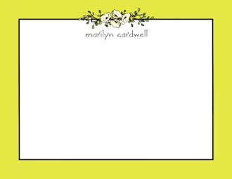 Floral Garland Limeade Flat Note