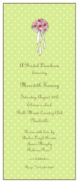 Sweet Dots White On Lime Invitation