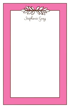 Garland Deep Pink Notepad