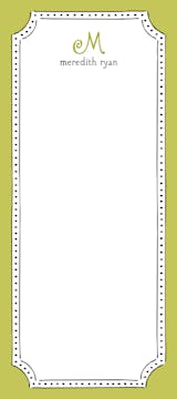 Antique Frame Olive Notepad