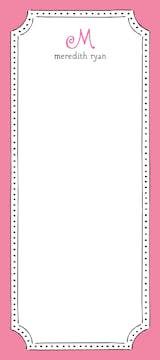 Antique Frame Pink Notepad