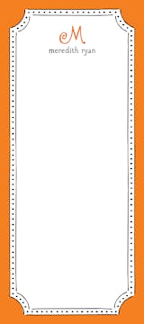 Antique Frame Orange Notepad