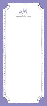 Antique Frame Purple Notepad