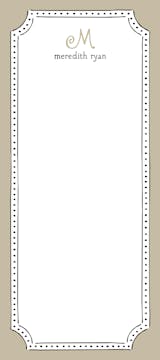 Antique Frame Taupe Notepad